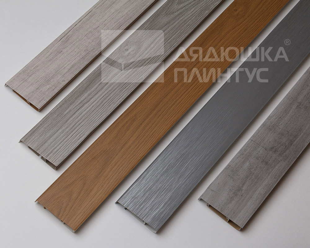 Плинтус ПВХ   MAGIC STIСK 77мм 2,2 м MS101 Граб