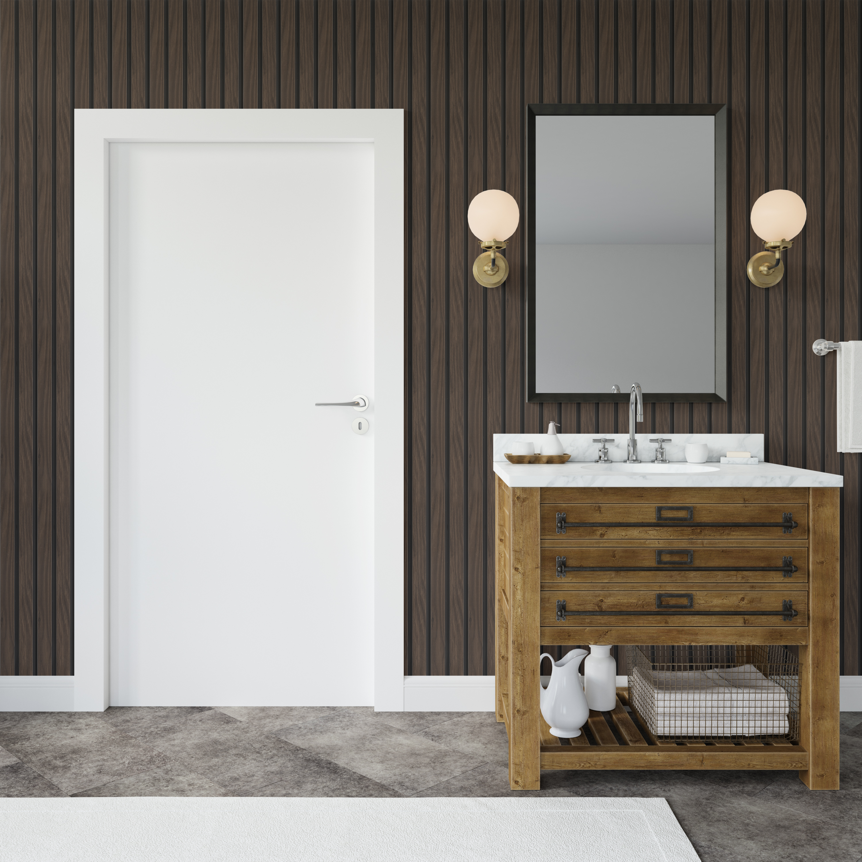 Панель вспененный полистирол ГРЕЙС 3D RAIL 120*2700 мм. Махагон