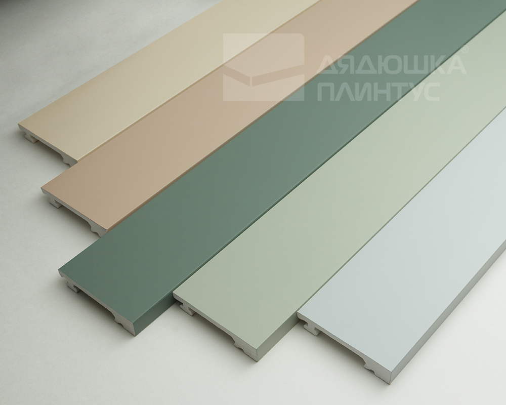 Плинтус из полистирола высокой плотности Волшебная палочка. Окрашенная. 80мм 2м. NCS 2002G