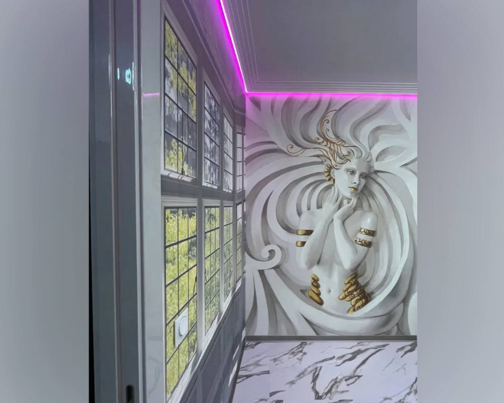 Молдинг NMC W1 55*20*2000 Белый под покраску