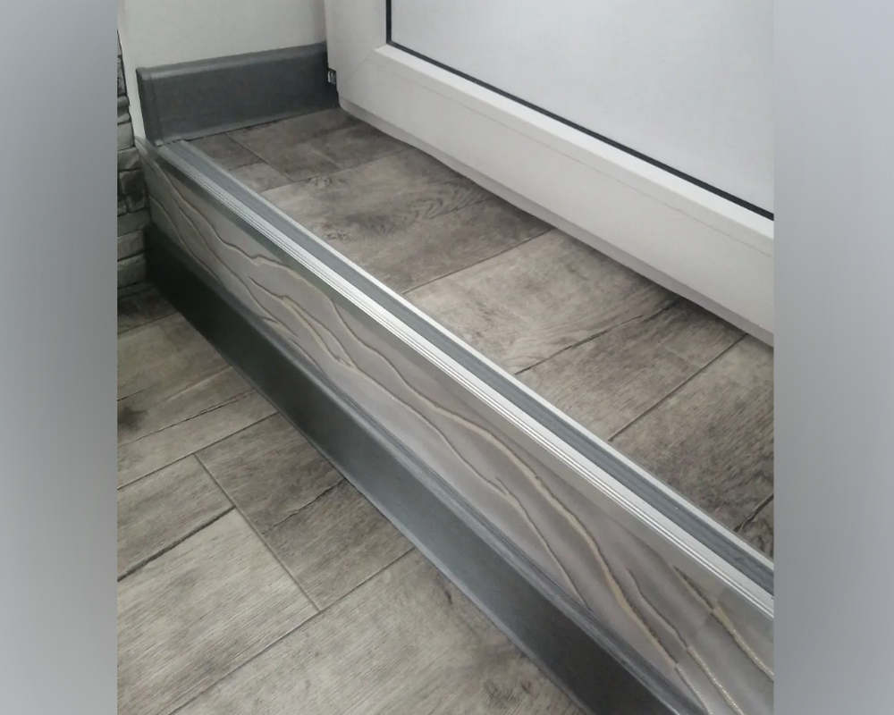 Порог одноуровневый ПС 08.2700.204л Бронза анод