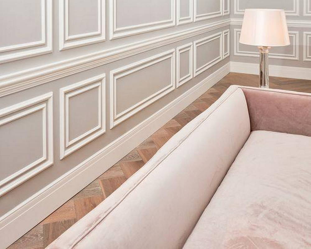 Плинтус МДФ ХАННАХОЛЗ 81301 81мм 2,4м. Окраска включена в стоимость