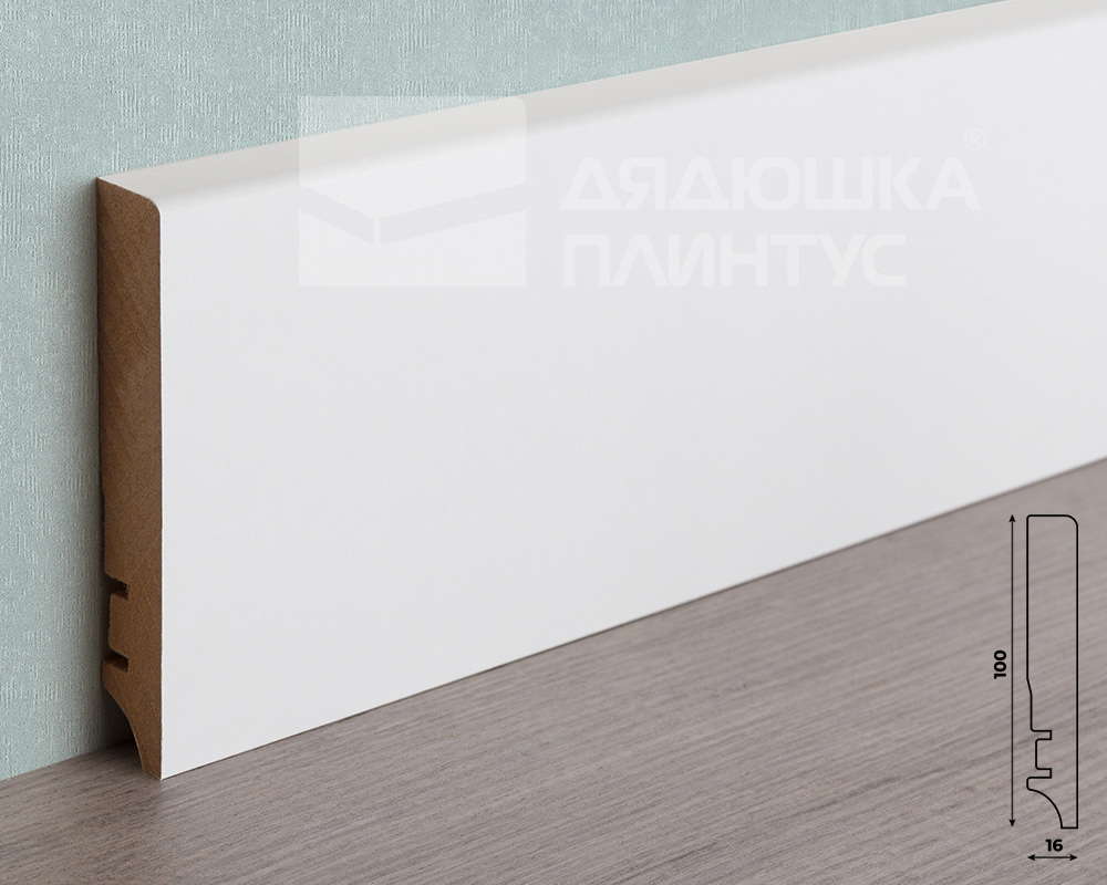 Плинтус МДФ ХАННАХОЛЗ 100401 100мм 2,4м. Окраска включена в стоимость