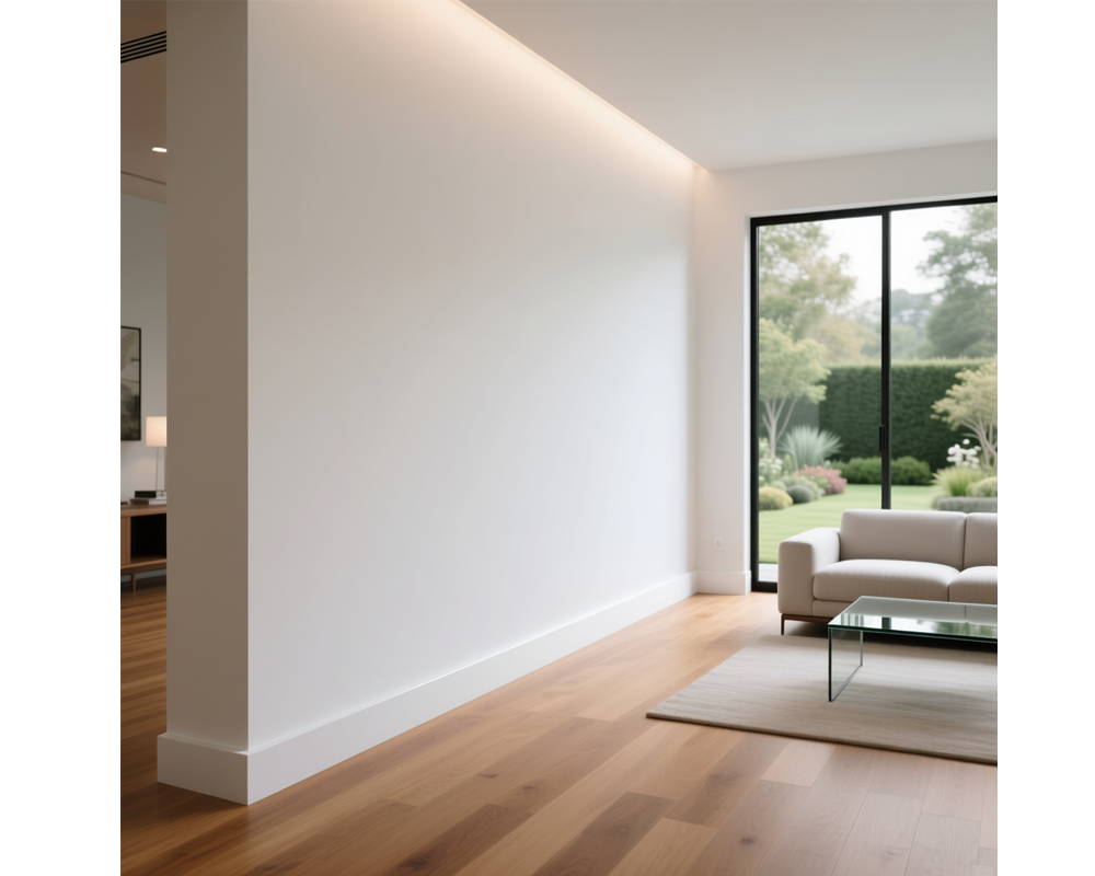 Плинтус из полистирола высокой плотности NMC Wallstyl FD8 Белый