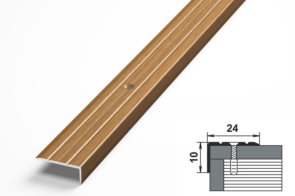 Порог угловой ПУ 01.2700.288 Орех