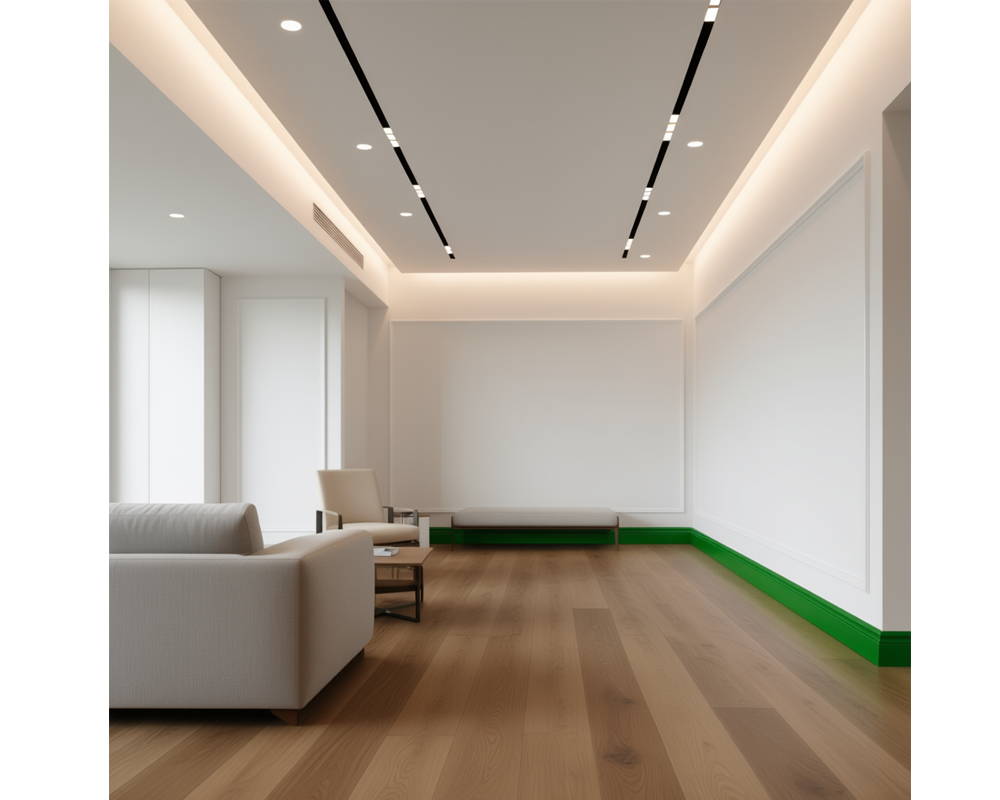 Плинтус из полистирола высокой плотности NMC Wallstyl FO1 Белый