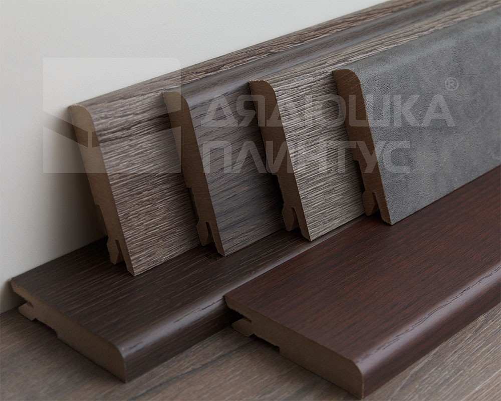 Плинтус МДФ Лука Пл 100-1МДФ.2700.Point line 24052 Дуб бомонт