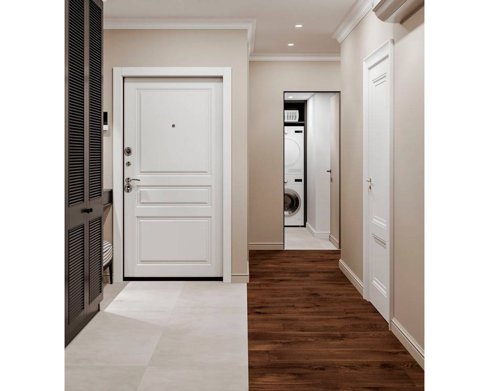 Плинтус из полистирола высокой плотности NMC Wallstyl FB1 Белый