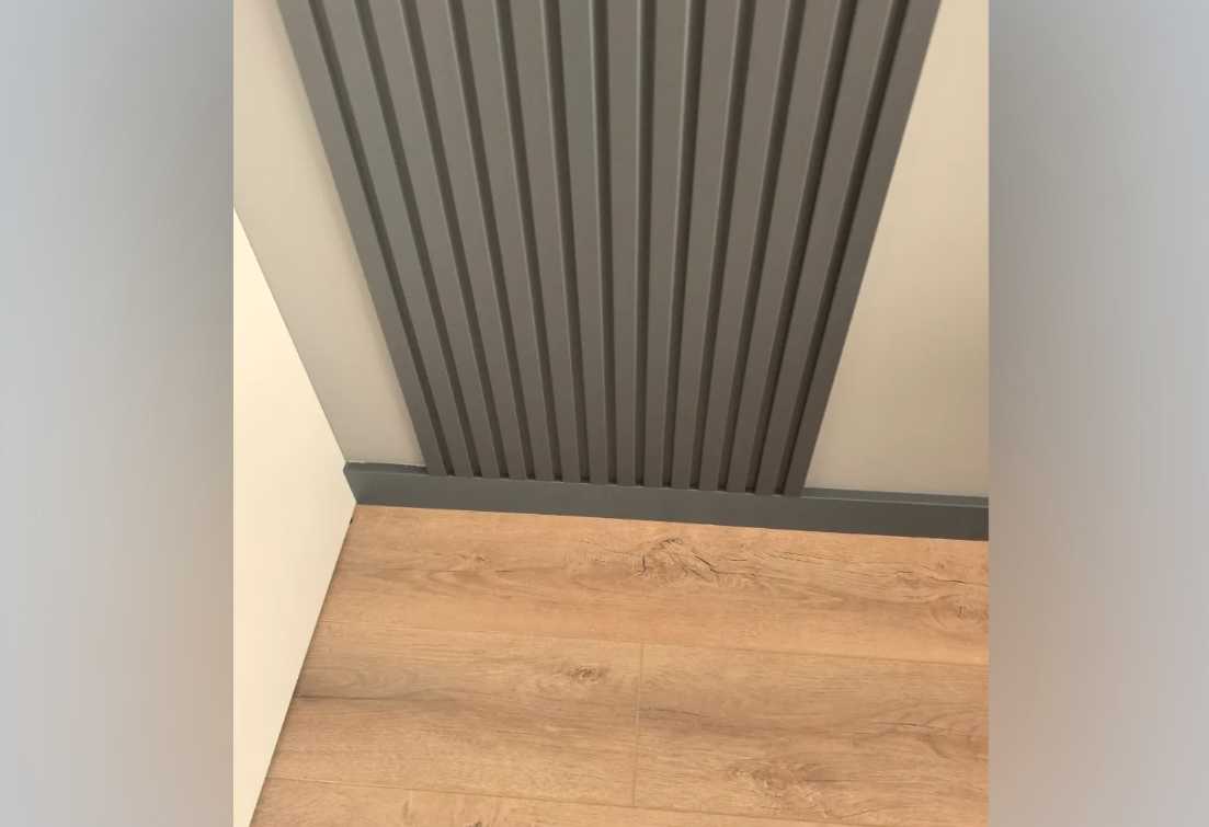 Плинтус МДФ Смартпрофайл Хайд 80М 80мм 2,4м ПМК 19 Бетон