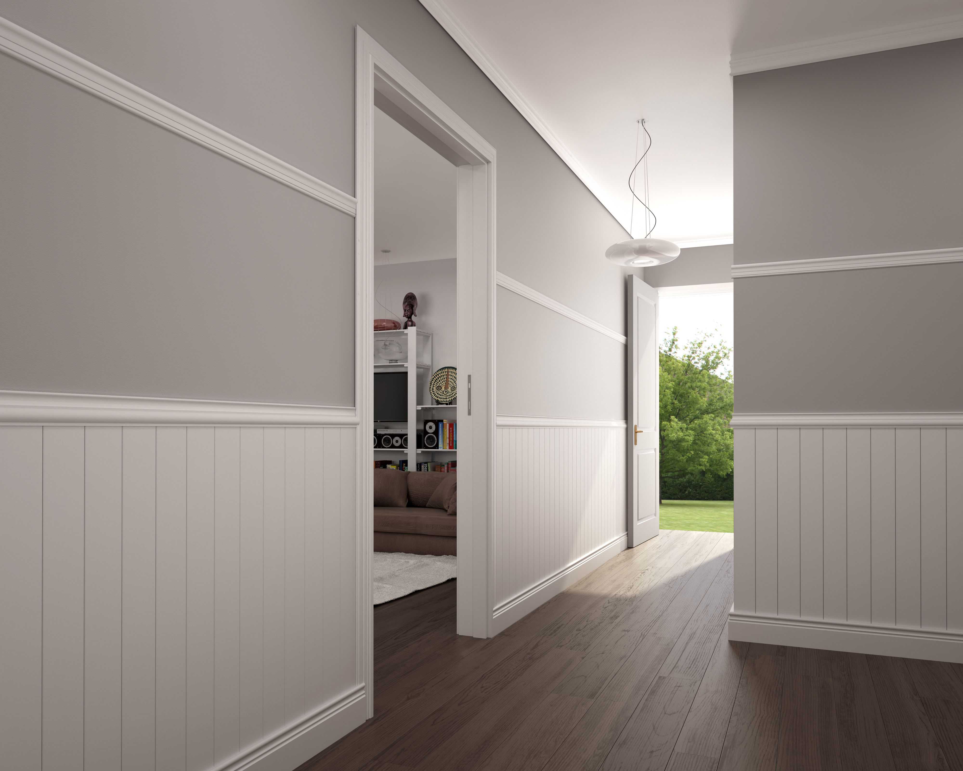 Плинтус МДФ Smartprofile Paint 100B Белый