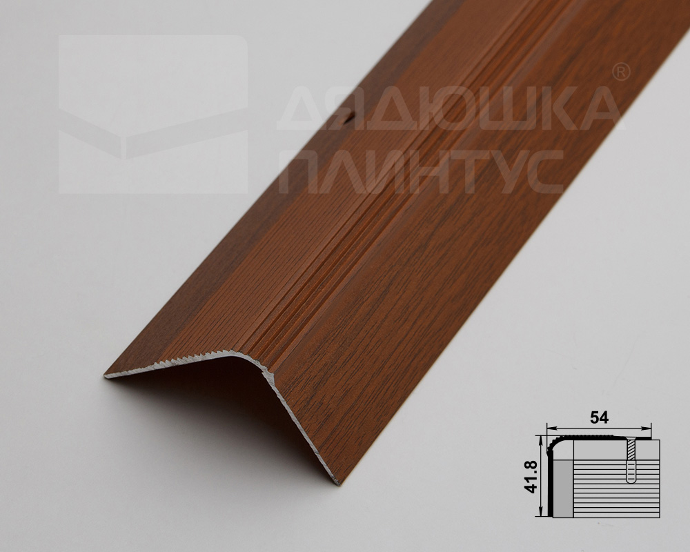 Порог угловой ПУ 02.2700.288 Орех