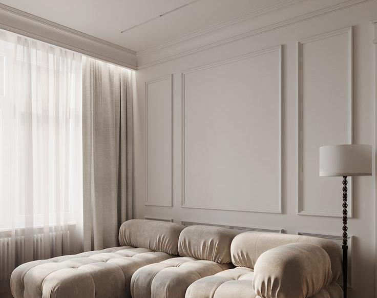 Молдинг из полистирола высокой плотности NMC Wallstyl WL1 Белый