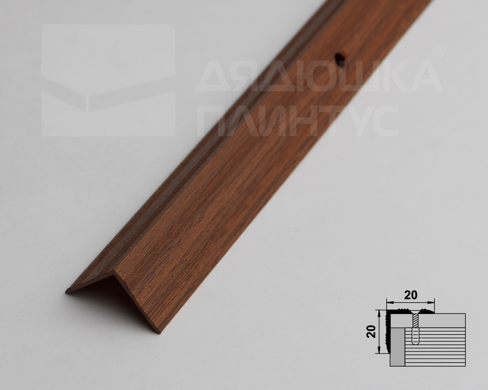 Порог угловой ПУ 05.2700.288 Орех